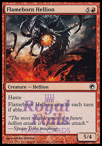 Flameborn Hellion 4x FOIL SOM MTG Scars of Mirrodin Common MINT red