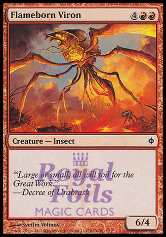Flameborn Viron 4x FOIL NPH MTG New Phyrexia Common MINT red