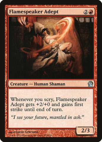 Flamespeaker Adept 4x FOIL THS MTG Theros Uncommon MINT red
