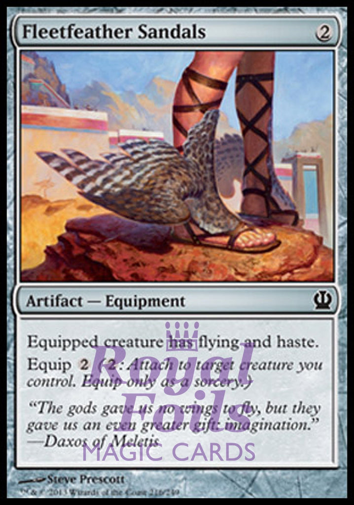 Fleetfeather Sandals 2x FOIL THS MTG Theros Common MINT artifact