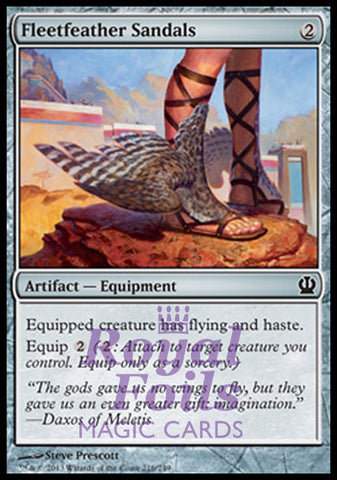 Fleetfeather Sandals 2x FOIL THS MTG Theros Common MINT artifact