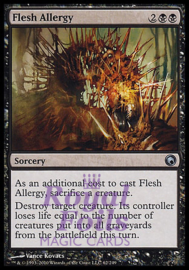 Flesh Allergy 4x FOIL SOM MTG Scars of Mirrodin Uncommon MINT black