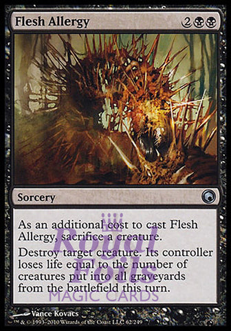 Flesh Allergy 4x FOIL SOM MTG Scars of Mirrodin Uncommon MINT black