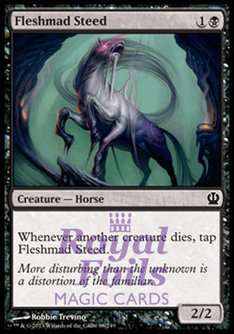 **4x FOIL Fleshmad Steed** THS MTG Theros Common MINT black