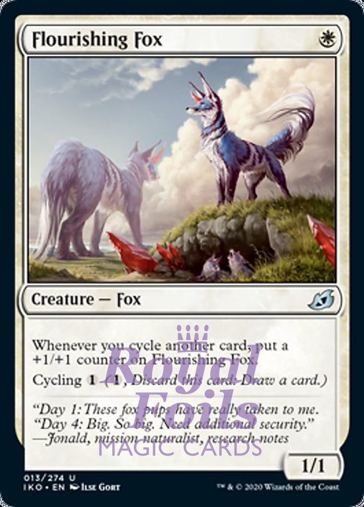 Flourishing Fox 2x FOIL IKO MTG Ikoria Uncommon MINT white