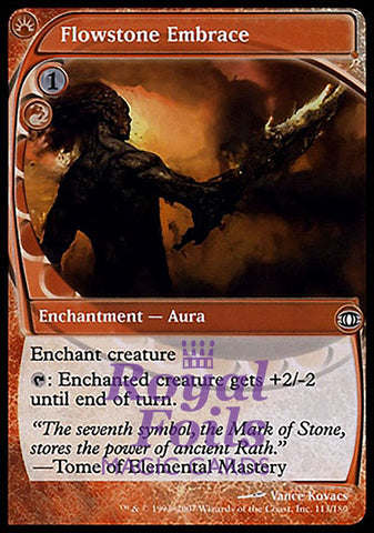 **4x FOIL Flowstone Embrace** FUT MTG Future Sight Common NM+ red