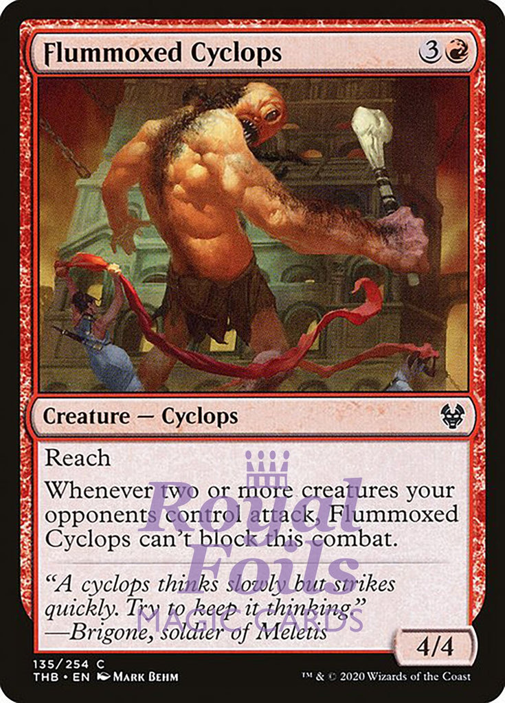 Flummoxed Cyclops 4x FOIL THB MTG Theros Beyond Death Common MINT red