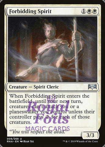 Forbidding Spirit 2x FOIL RNA MTG Ravnica Allegiance Uncommon MINT white