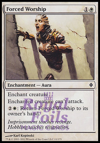 Forced Worship 4x FOIL NPH MTG New Phyrexia Common MINT white
