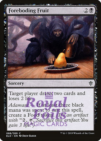 Foreboding Fruit 3x FOIL ELD MTG Throne of Eldraine Common MINT black