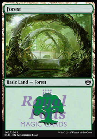 **4x FOIL Forest #262** KLD MTG Kaladesh Basic Land MINT green