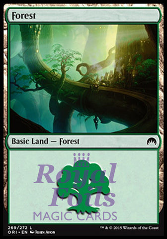 **2x FOIL Forest #271** ORI MTG Magic Origins Basic Land MINT green