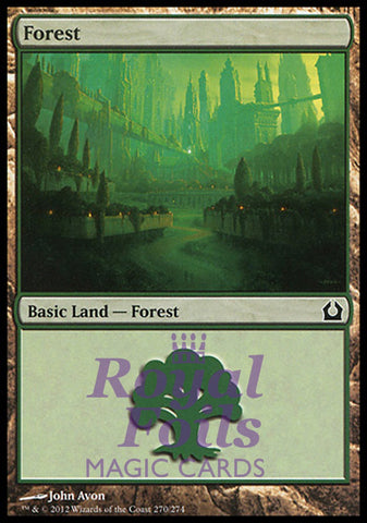 Forest #270 4x FOIL RTR MTG Return to Ravnica Basic Land MINT green