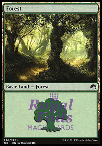 **2x FOIL Forest #270** ORI MTG Magic Origins Basic Land MINT green