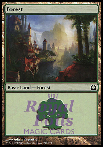 Forest #272 4x FOIL RTR MTG Return to Ravnica Basic Land MINT green