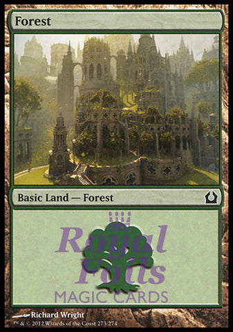 Forest #273 4x FOIL RTR MTG Return to Ravnica Basic Land MINT green