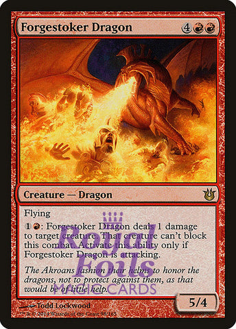 **2x FOIL Forgestoker Dragon** BNG MTG Born of the Gods Rare MINT red