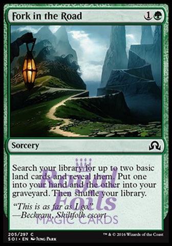 Fork in the Road 4x FOIL SOI MTG Shadows Over Innistrad Common MINT green