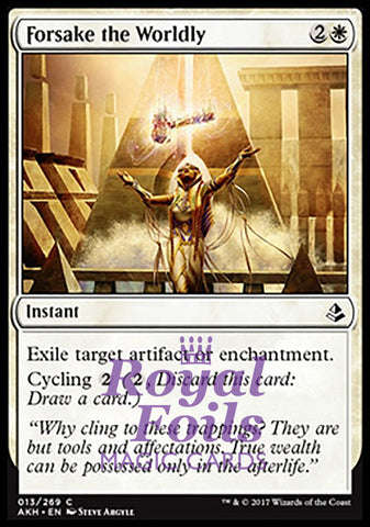 **1x FOIL Forsake the Worldly** AKH MTG Amonkhet Common MINT white