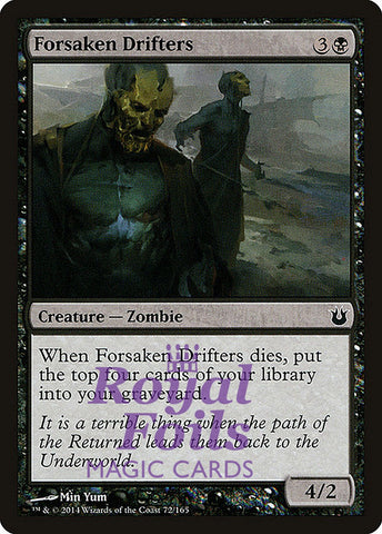 Forsaken Drifters 4x FOIL BNG MTG Born of the Gods Common MINT black