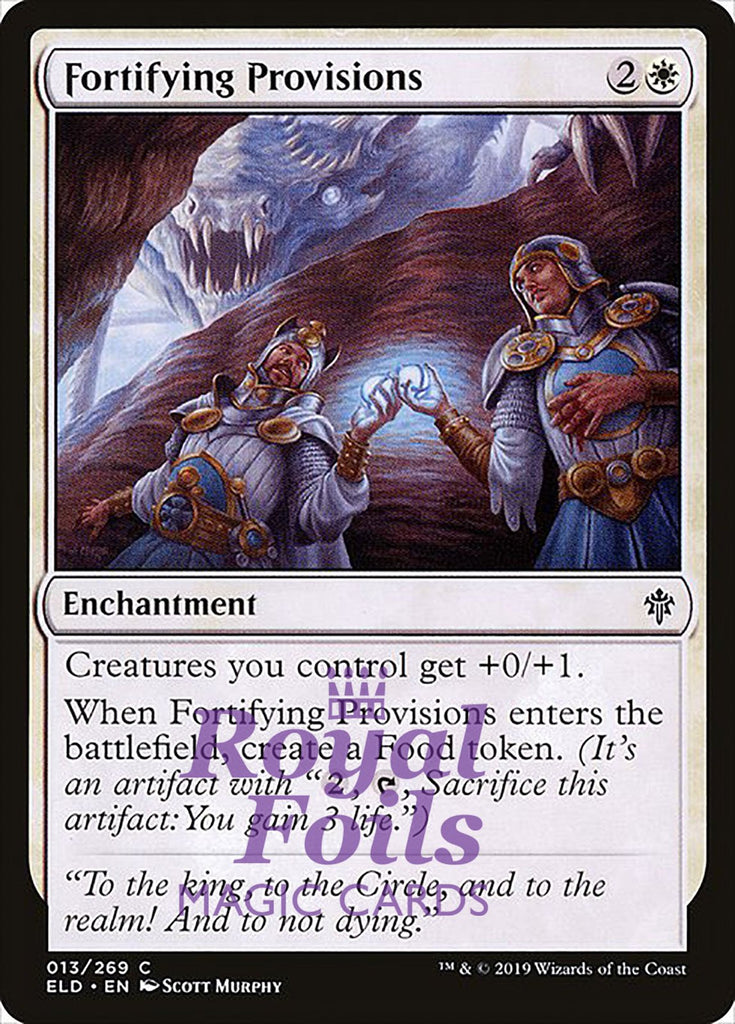 Fortifying Provisions 3x FOIL ELD MTG Throne of Eldraine Common MINT white