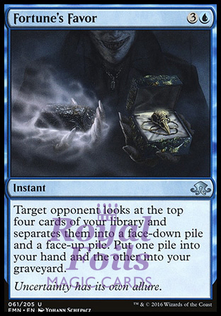 Fortune's Favor 2x FOIL EMN MTG Eldritch Moon Uncommon MINT blue