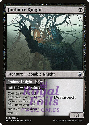 Foulmire Knight 4x FOIL ELD MTG Throne of Eldraine Uncommon MINT black