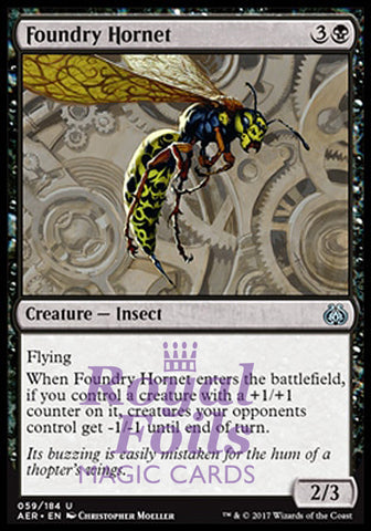 Foundry Hornet 4x FOIL AER MTG Aether Revolt Uncommon MINT black