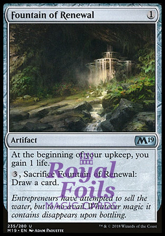 Fountain of Renewal 1x FOIL M19 MTG Core Set 2019 Uncommon MINT artifact