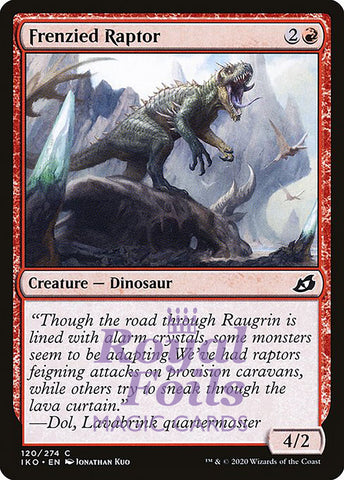 Frenzied Raptor 4x FOIL IKO MTG Ikoria Common MINT red
