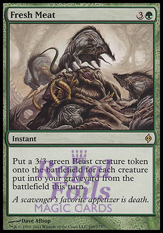 Fresh Meat 1x FOIL NPH MTG New Phyrexia Rare MINT green