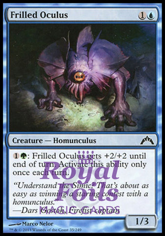 Frilled Oculus 4x FOIL GTC MTG Gatecrash Common MINT blue
