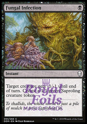 Fungal Infection 4x FOIL DOM MTG Dominaria Common MINT black