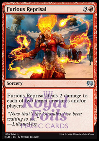 **4x FOIL Furious Reprisal** KLD MTG Kaladesh Uncommon MINT red