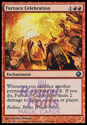 Furnace Celebration 2x FOIL SOM MTG Scars of Mirrodin Uncommon MINT red