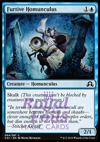 Furtive Homunculus 4x FOIL SOI MTG Shadows Over Innistrad Common MINT blue