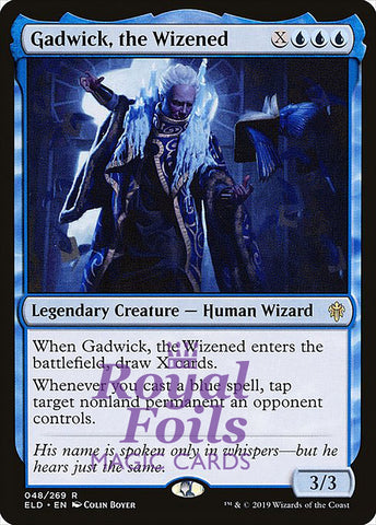 **1x FOIL Gadwick, the Wizened** ELD MTG Throne of Eldraine Rare MINT blue