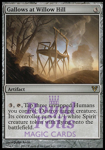 Gallows at Willow Hill 2x FOIL AVR MTG Avacyn Restored Rare 1 MINT 1 NM artifact