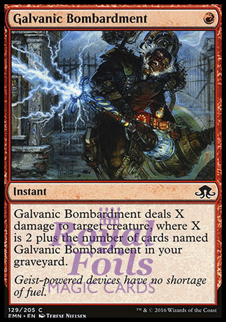 Galvanic Bombardment 4x FOIL EMN MTG Eldritch Moon Common MINT red
