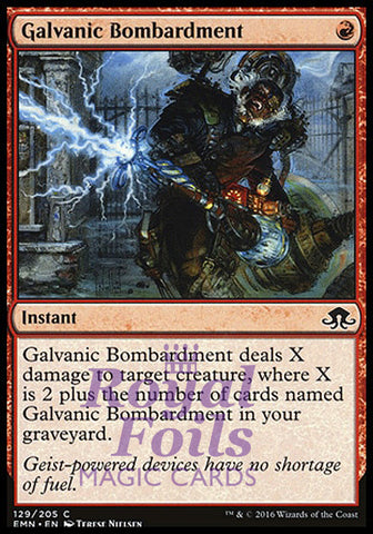 Galvanic Bombardment 4x FOIL EMN MTG Eldritch Moon Common MINT red