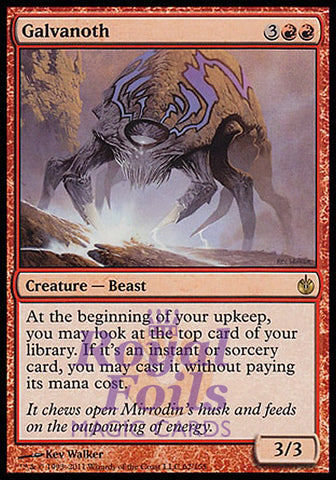 Galvanoth 2x FOIL MBS MTG Mirrodin Besieged Rare MINT red