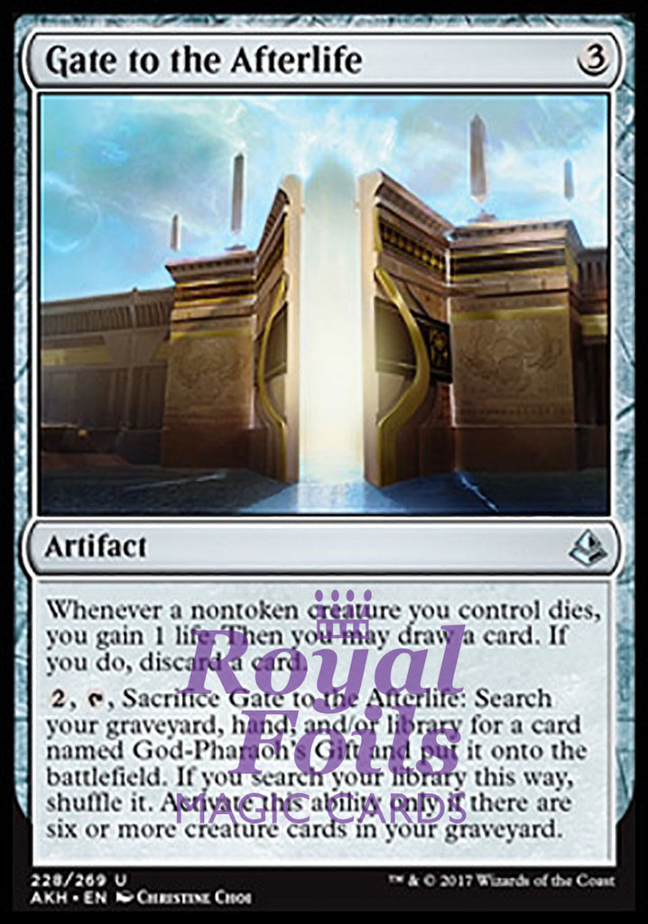 **2x FOIL Gate to the Afterlife** AKH MTG Amonkhet Uncommon MINT artifact
