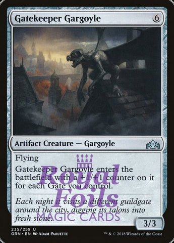 **2x FOIL Gatekeeper Gargoyle** GRN MTG Guilds of Ravnica Uncommon MINT artifact