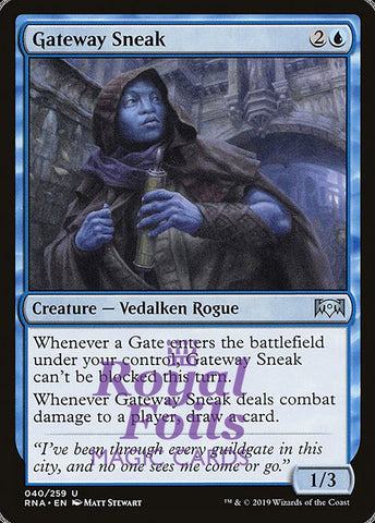Gateway Sneak 2x FOIL RNA MTG Ravnica Allegiance Uncommon MINT blue