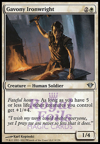 Gavony Ironwright 4x FOIL DKA MTG Dark Ascension Uncommon 2 MINT 2 NM white