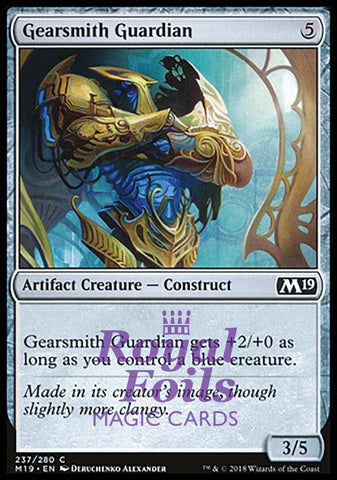 Gearsmith Guardian 4x FOIL M19 MTG Core Set 2019 Common MINT artifact