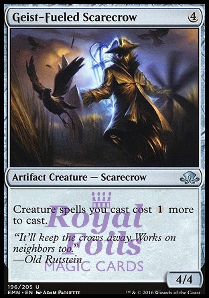 **4x FOIL Geist-Fueled Scarecrow** EMN MTG Eldritch Moon Uncommon MINT artifact