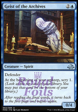 Geist of the Archives 2x FOIL EMN MTG Eldritch Moon Uncommon MINT blue