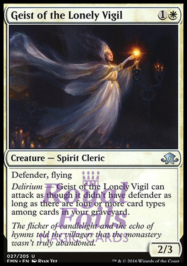 **4x FOIL Geist of the Lonely Vigil** EMN MTG Eldritch Moon Uncommon MINT white