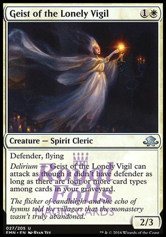 **4x FOIL Geist of the Lonely Vigil** EMN MTG Eldritch Moon Uncommon MINT white